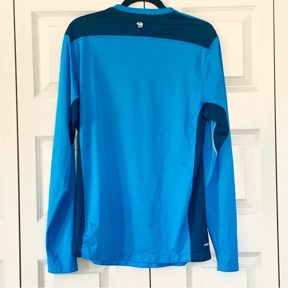 Mountain Hardware Men’s Blue Base Layer Long Sleeve Shirt Sz L - Picture 3 of 11